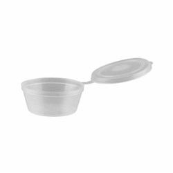 BETA ECO 1OZ HINGED PP PORTION CUP WITH LID (1000)