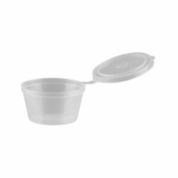 BETA ECO 2OZ HINGED PP PORTION CUP WITH LID (1000)