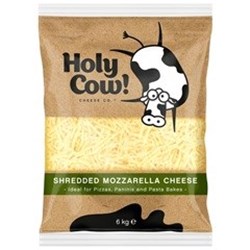 HOLY COW 6KGx2 SHREDDED MOZZARELLA CHEESE