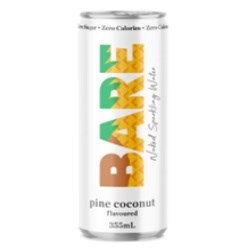 BN 355MLx24 PINE COCONUT SPARK  MINERAL CANS