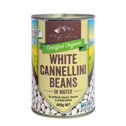 CHEFS CHOICE 400G ORGANIC CANNELLINI BEANS