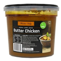 WOM 2KG GF BUTTER CHICKEN SIMMER SAUCE 