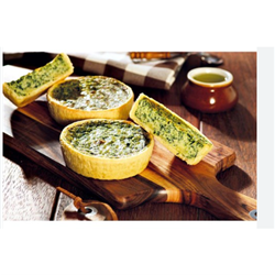 LAURENT 160G X 18 QUICHE FLORENTINE - WRAPPED