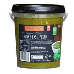WOM 1KG VEGAN CHUNKY BASIL PESTO nut free