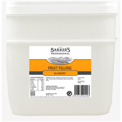 BARKER'S 12KG BLUEBERRY FRUIT FILLING