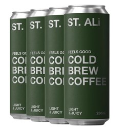ST ALI 250ML x 24 FEELS GOOD COLD BREW COFFEE CAN