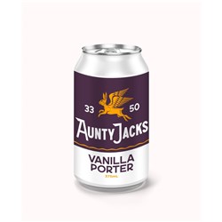 AUNTY JACKS 375MLx24 4.4% VANILLA PORTER