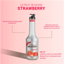 MONIN 4x1LT STRAWBERRY FRUIT PUREE*