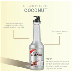 MONIN 4x1LT COCONUT FRUIT PUREE*