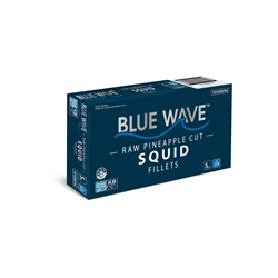 BLUE WAVE 5KG U5 PINEAPPLE CUT SQUID GIGAS FILLET