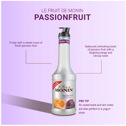 MONIN 4x1LT PASSIONFRUIT FRUIT PUREE*