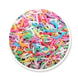 DOLLAR SWEETS 12.5KG RAINBOW PASTEL CAKE TOP*