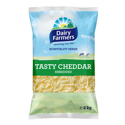 DAIRY FARMERS 2KG SHREDDED TASTY CHEESE