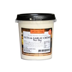 WOM 1KGx6 GF FETA AND GARLIC CREME*