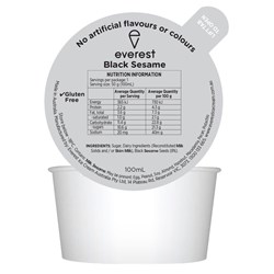 EF 100MLx24 BLACK SESAME DIXIE CUPS*