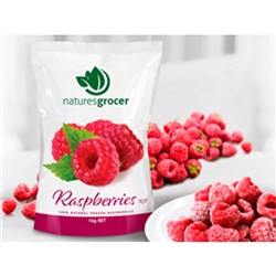 NATURES GROCER 1KG RASPBERRIES IQF