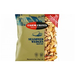 FARM FRITES 4x2.5KG SKIN ON WEDGES* 