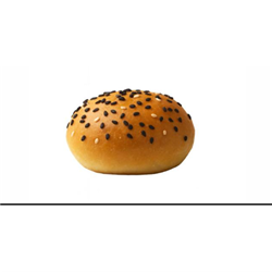 BM 35GX80 BLK & WHITE SESAME SEED MILK BUN SLIDER*
