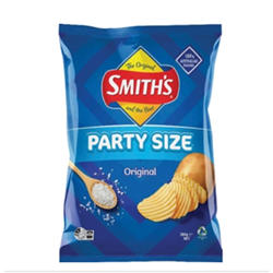 SMITHS 380G X 6 ORIGINAL CHIPS (PARTY BAG)*