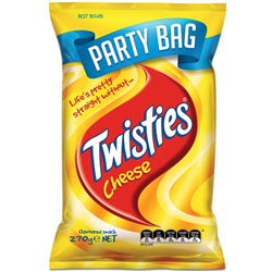 SMITHS 270G X 12 CHEESE TWISTIES (PARTY BAG)*