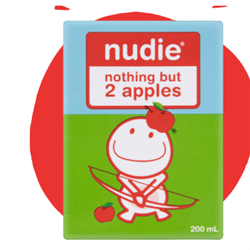 NUDIE KIDS 200ML X 10 2 APPLES