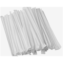 WW WHITE JUMBO PAPER STRAW WRAPPED X 2000*