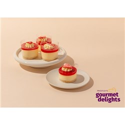 PRIESTLEYS 8 X IND STRAW & CREAM C/CAKE GF 1-986