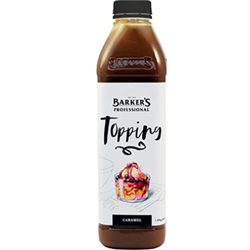 BARKER'S 1.25KG PROF CARAMEL TOPPING 