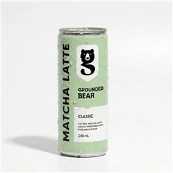 GROUNDED BEAR 240ML X 12 CLASSIC ICED MATCHA LATTE