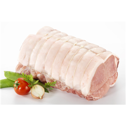 PACIFIC MEATS 18KG R/W PORK LOIN ROAST TIED