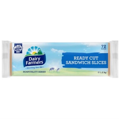 DAIRY FARMERS 1.5KG 72'S READY CUT CHEESE SLICES