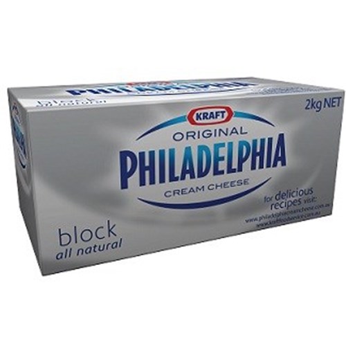 PHILADELPHIA 2KG CREAM CHEESE BLOCK