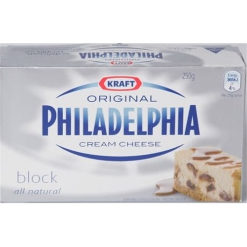 PHILADELPHIA 250G CREAM CHEESE BLOCK