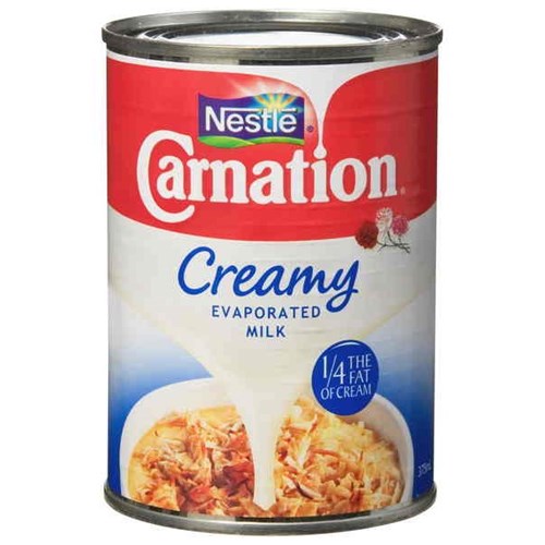 NES 340ML CARNATION EVAP MILK FULL CREAM