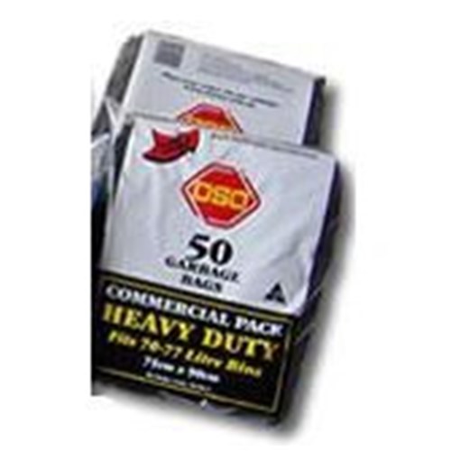 OSO 75LTx50 HEAVY DUTY BIN LINERS