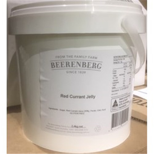 BEERENBERG 2.4KG GF RED CURRANT JELLY BUCKET