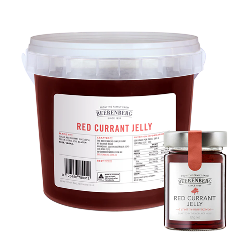 BEERENBERG 2.4KG GF RED CURRANT JELLY BUCKET