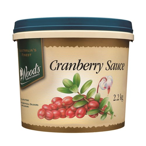 WOODS 2.2KG GF CRANBERRY SAUCE