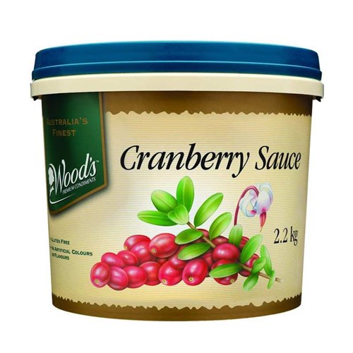 WOODS 2.2KG GF CRANBERRY SAUCE