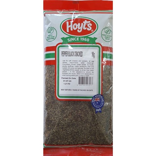 HOYTS 1KG FINE CRACKED BLACK PEPPER