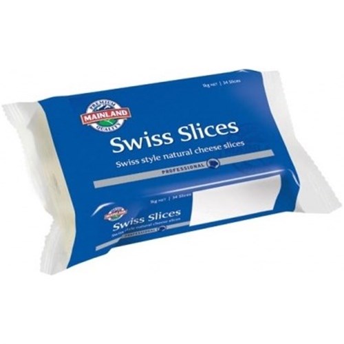 MAINLAND 1KG SWISS CHEESE SLICES