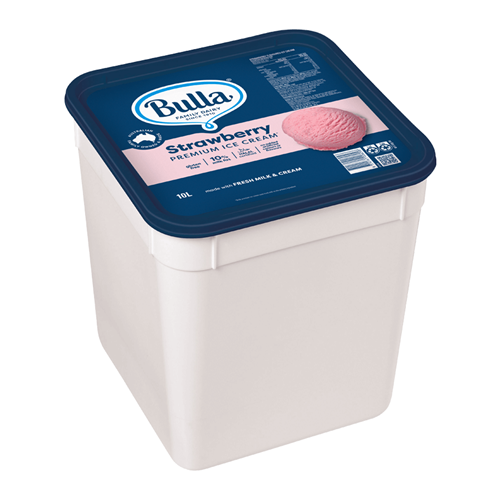 BULLA 10LT STRAWBERRY ICE CREAM