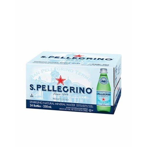 SAN PELL 250MLx24 SPARKLING MINERAL WATER