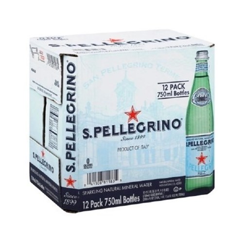 SAN PELL 750MLx12 SPARKLING MINERAL WATER