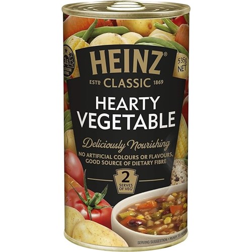 HEINZ 535Gx12 HEARTY VEGETABLE SOUP