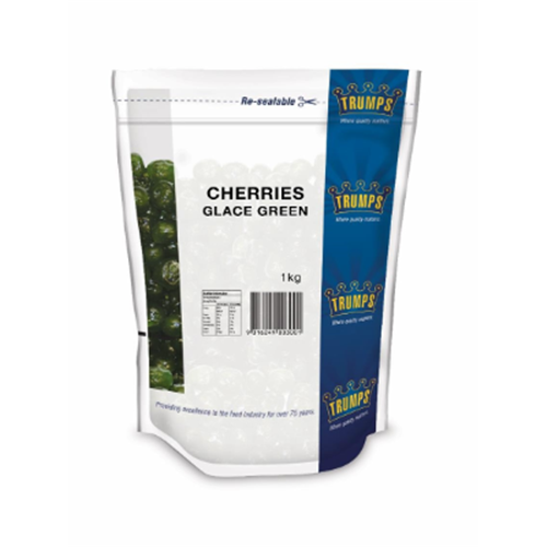 TRUMPS 1KG CHERRIES GREEN GLACE