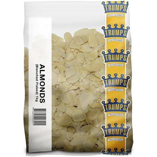 TRUMPS 1KG FLAKED ALMONDS BLANCHED
