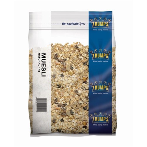 TRUMPS 1KG NATURAL MUESLI