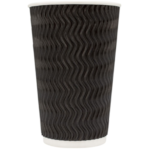 TP 16OZx25 CHARCOAL TRIPLE WALL CUPS