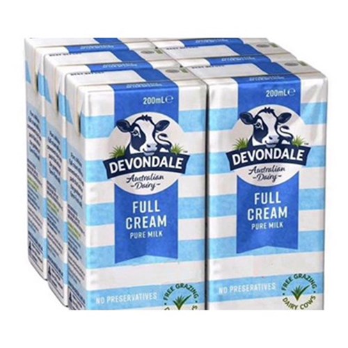 DEVONDALE 200MLx24 FULL CREAM UHT MILK